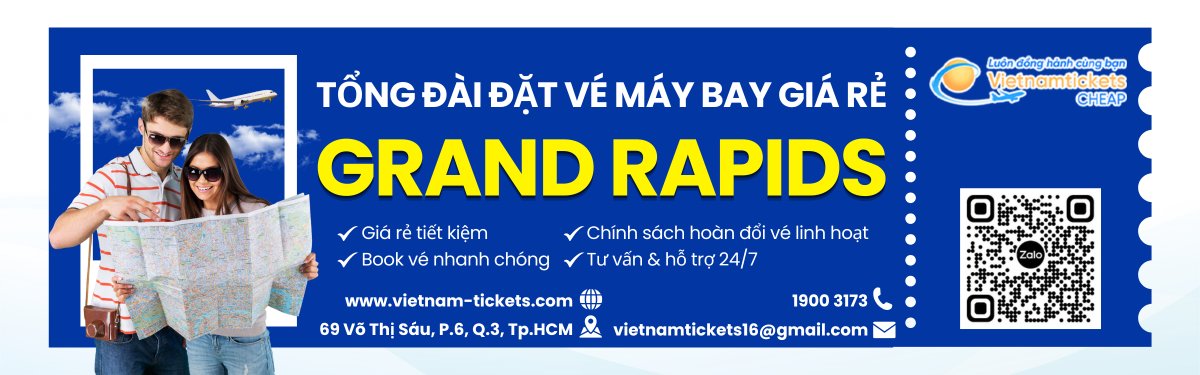 Đặt vé máy bay Grand Rapids giá rẻ