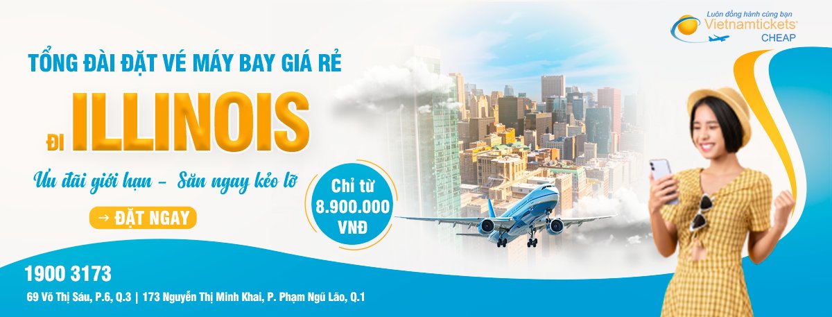 Đặt vé máy bay đi Illinois giá rẻ
