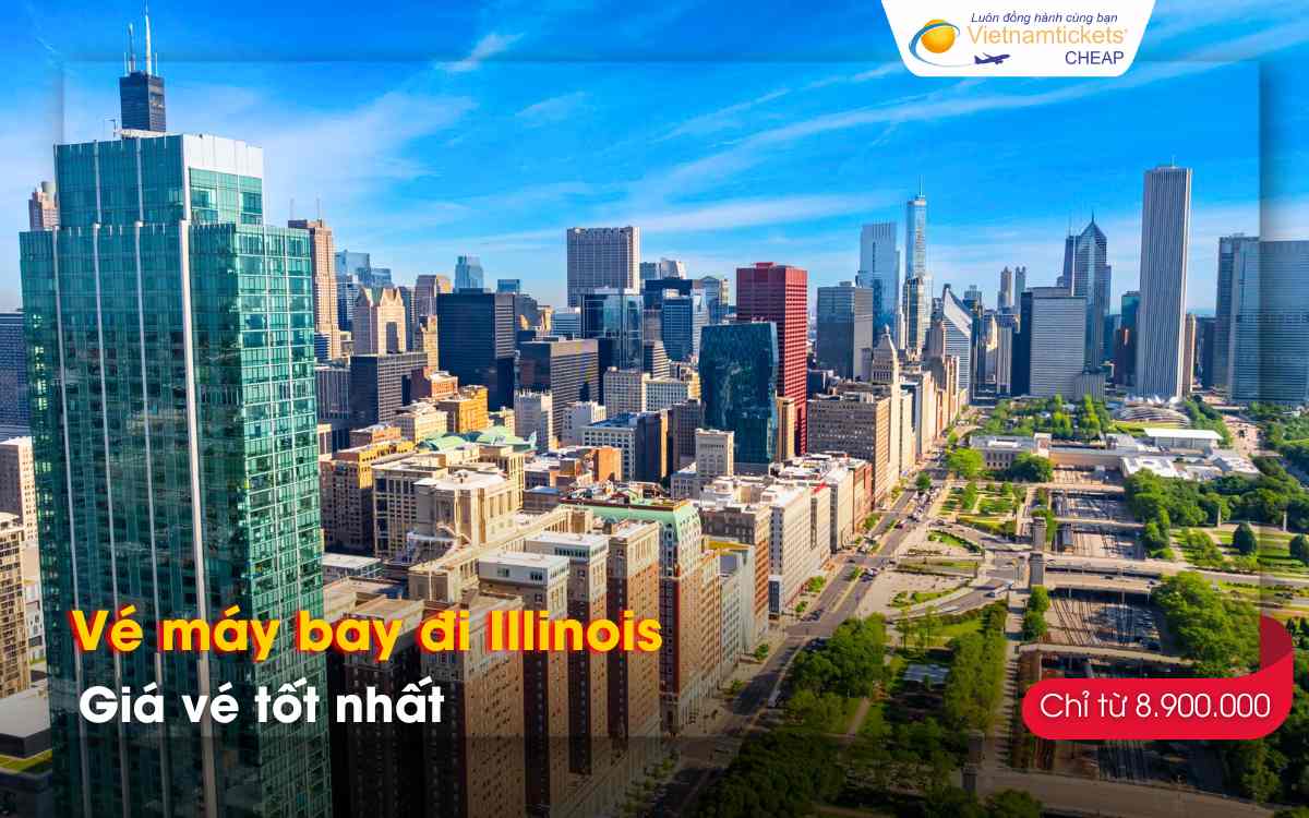 Giá vé máy bay đi Illinois