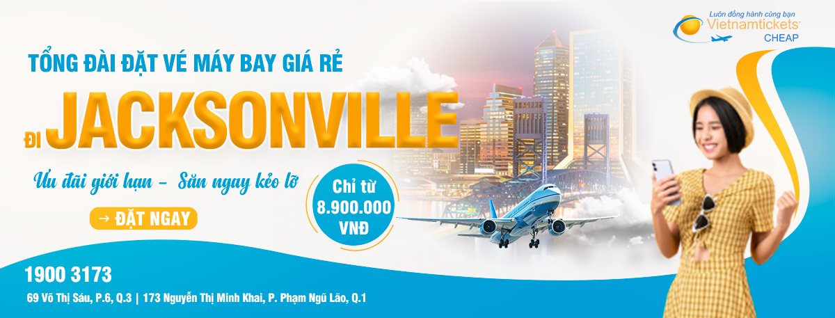 Đặt vé máy bay đi Jacksonville giá rẻ