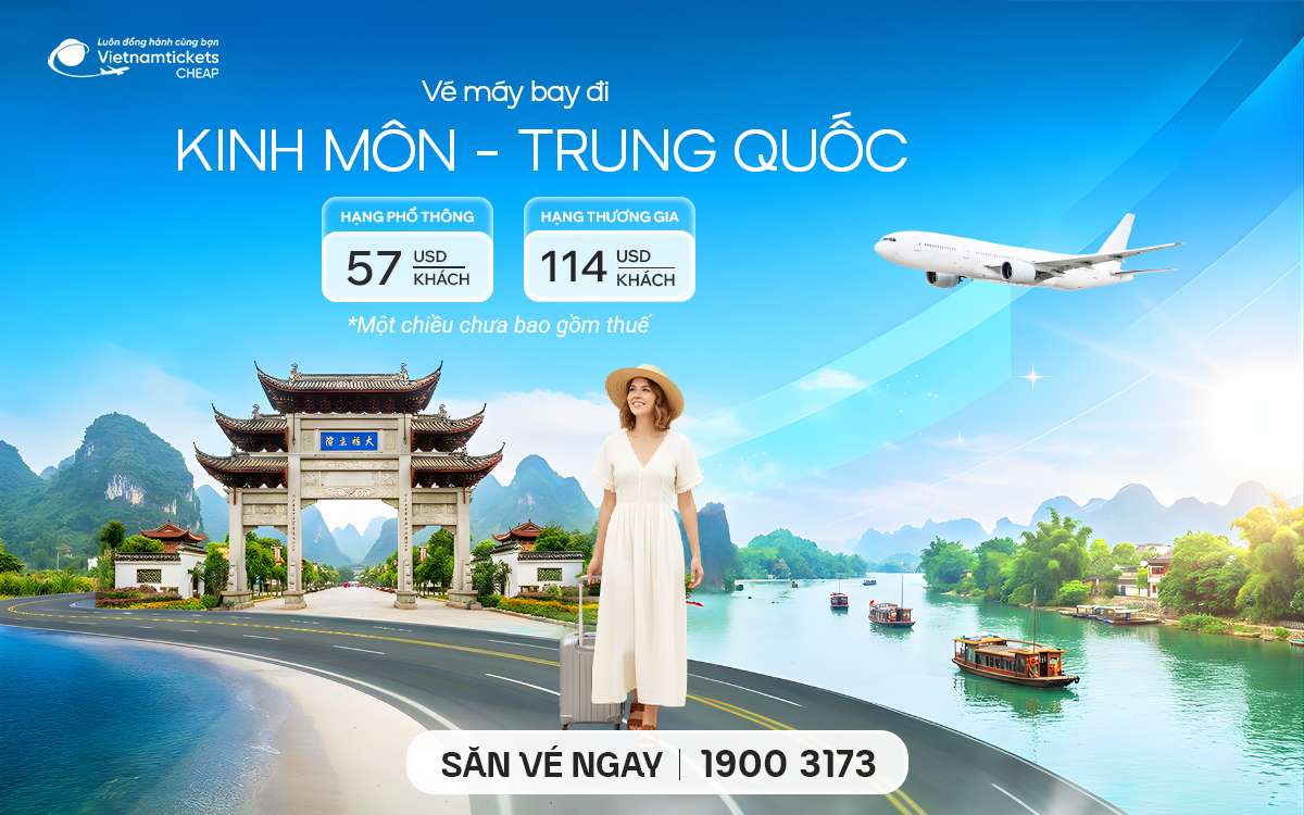 Vé Máy Bay Đi Kinh Môn