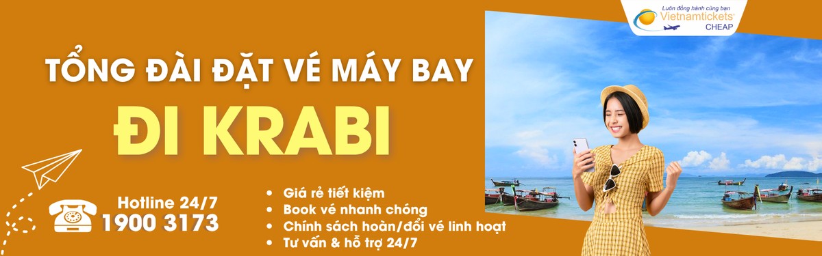 Đặt vé máy bay đi Krabi giá rẻ