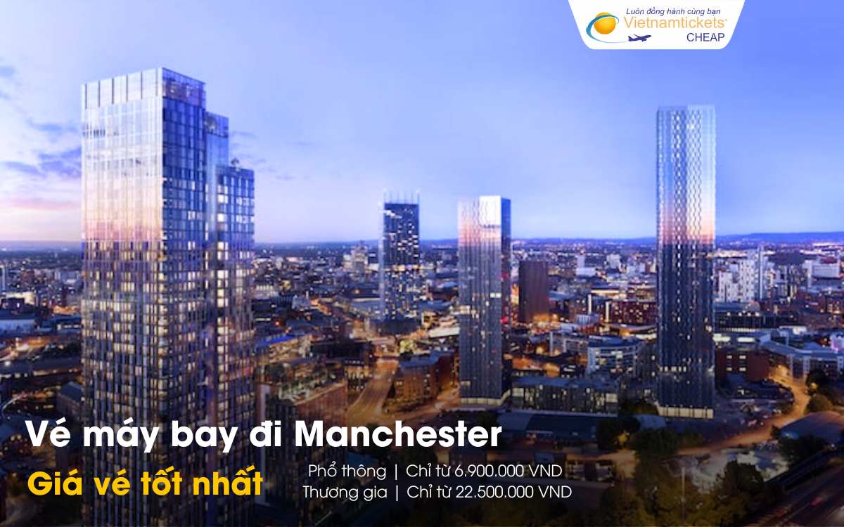 Giá vé máy bay đi Manchester