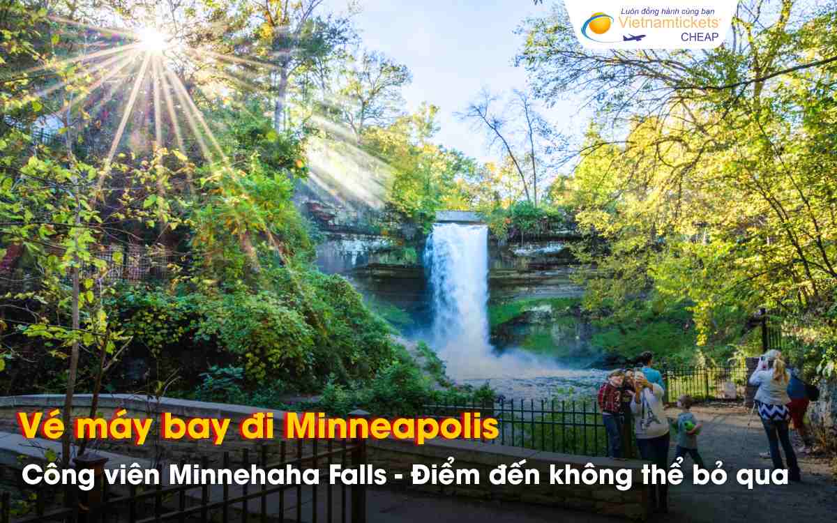 Minnehaha Falls địa điểm du lịch Minneapolis