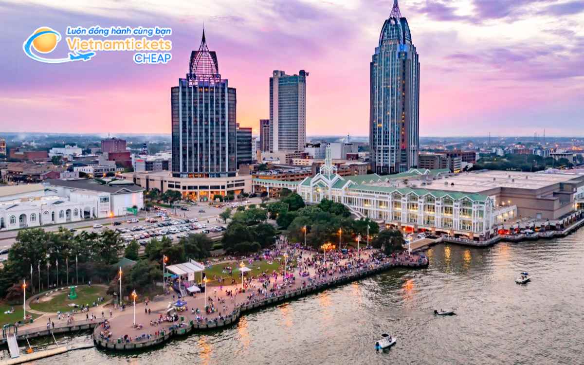 Gi&aacute; v&eacute; m&aacute;y bay đi Mobile