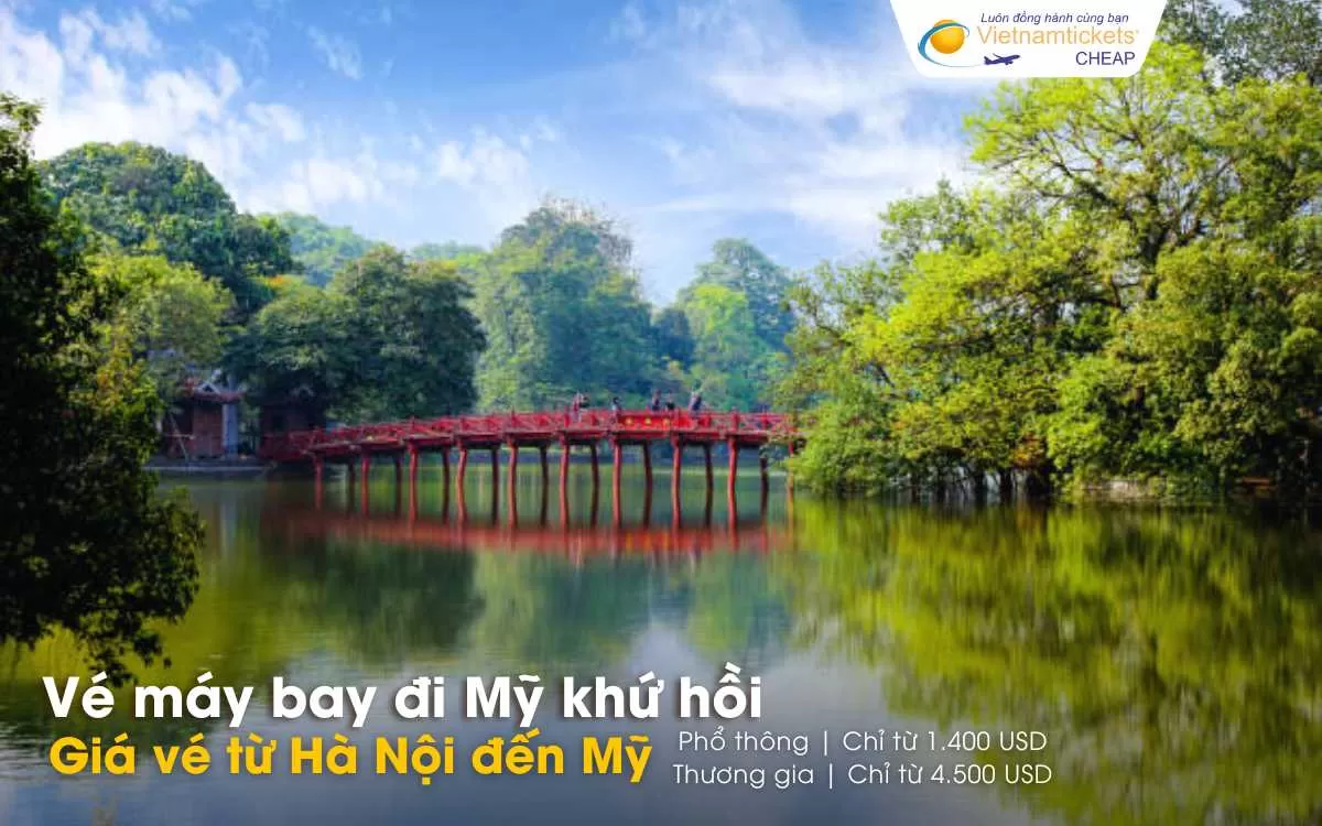 Giá vé máy bay đi Mỹ từ Hà Nội khứ Hồi