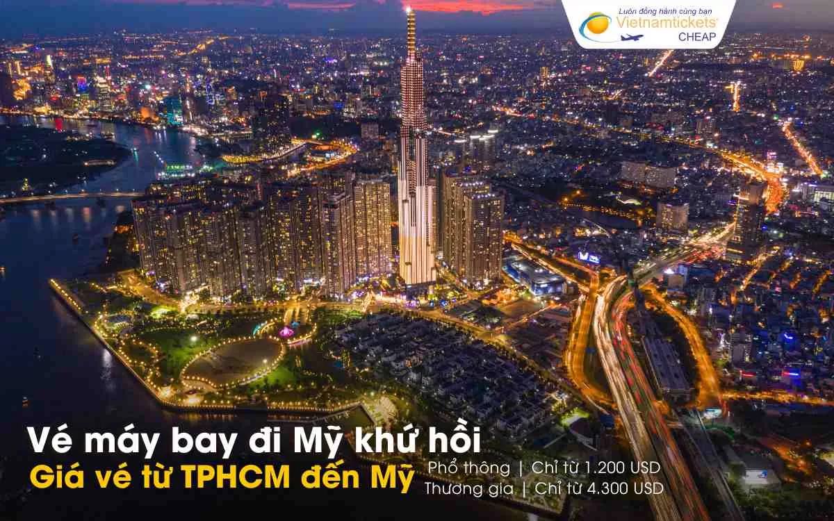 Giá vé máy bay đi Mỹ từ TPHCM khứ hồi
