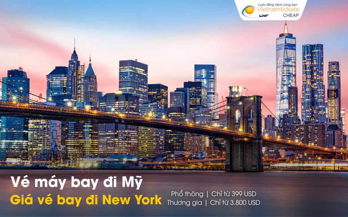 Giá vé máy bay đi Mỹ