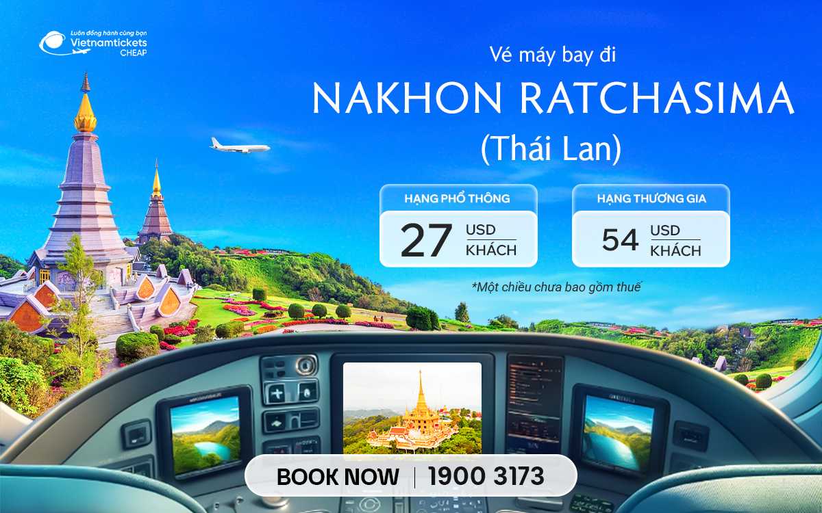 Vé Máy Bay Đi Nakhon Ratchasima