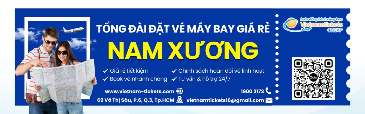 Đặt vé máy bay sang Nam Xương giá rẻ