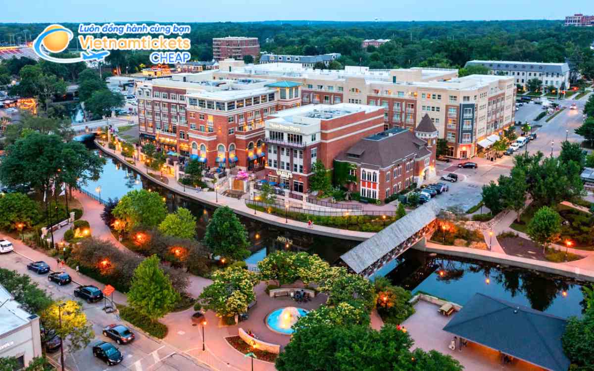 Gi&aacute; v&eacute; m&aacute;y bay đi Naperville