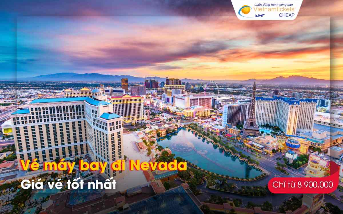 Giá vé máy bay đi Nevada