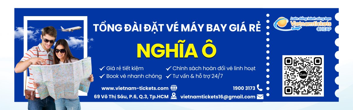 Đặt vé máy bay Nghĩa Ô giá rẻ