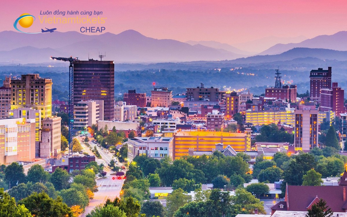 Giá vé máy bay đi North Carolina hôm nay