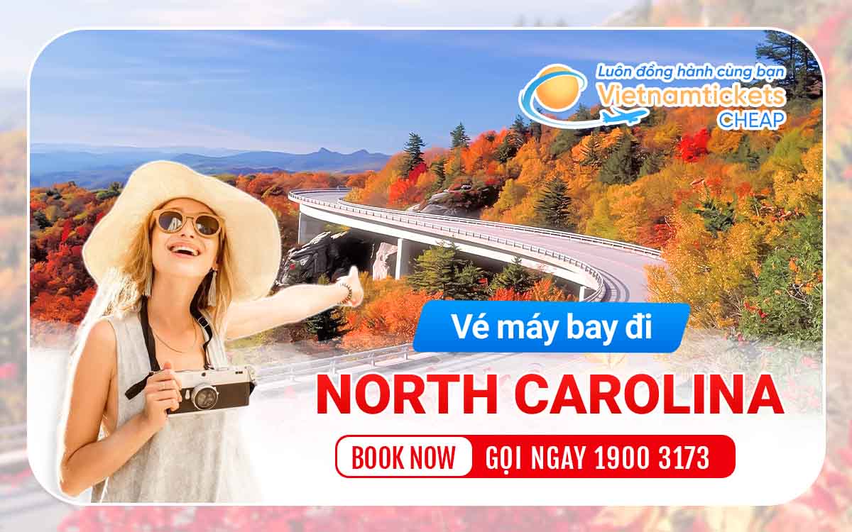 Vé đi North Carolina