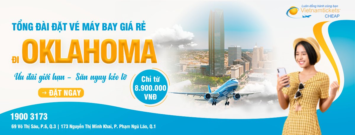 Đặt vé máy bay đi Oklahoma giá rẻ