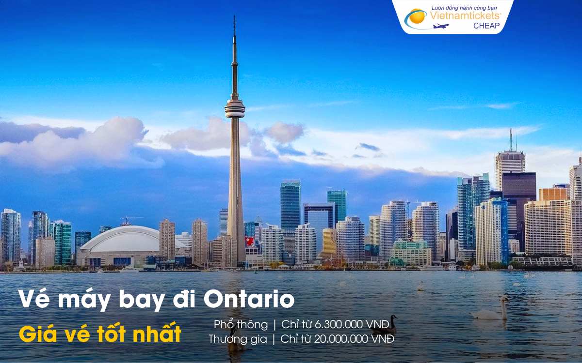 Giá vé máy bay đi Ontario