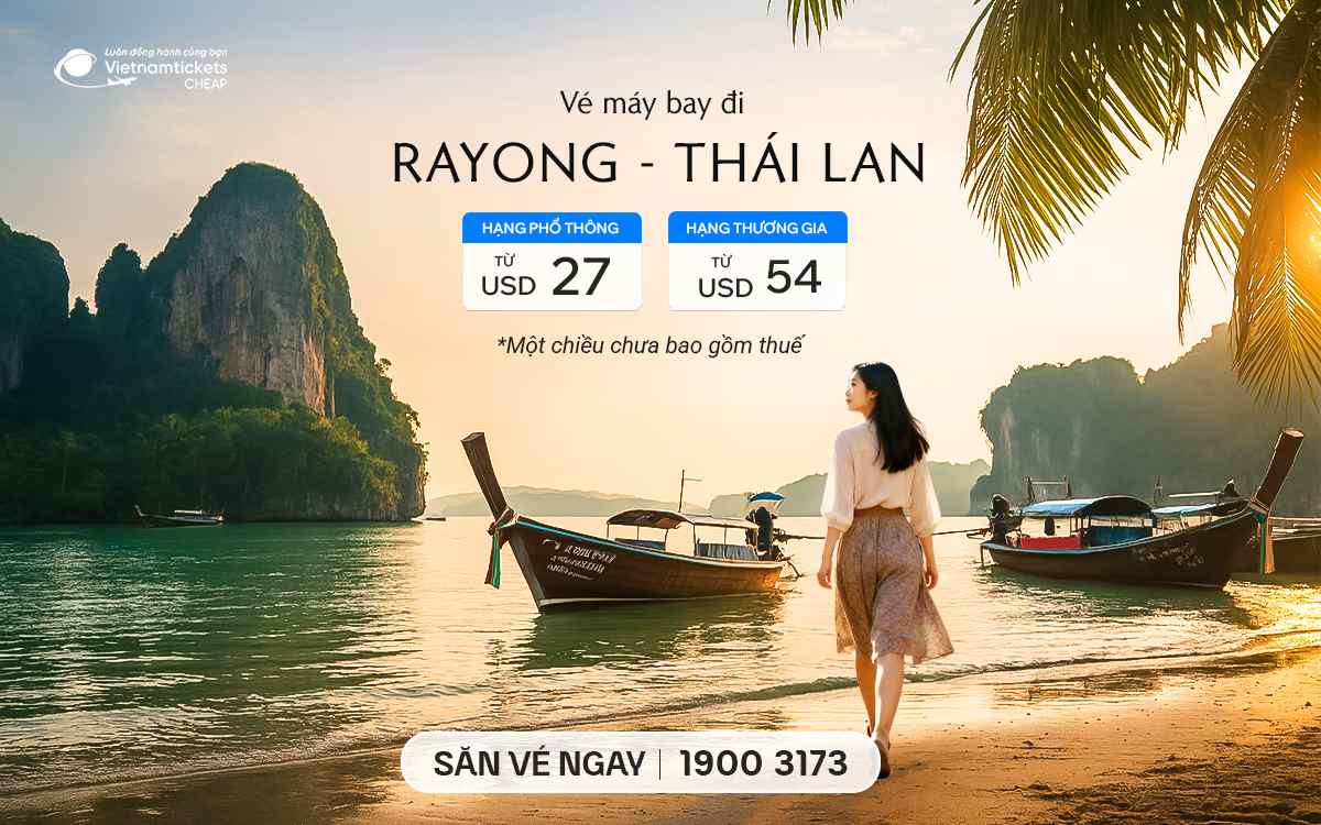 Vé Máy Bay Đi Rayong