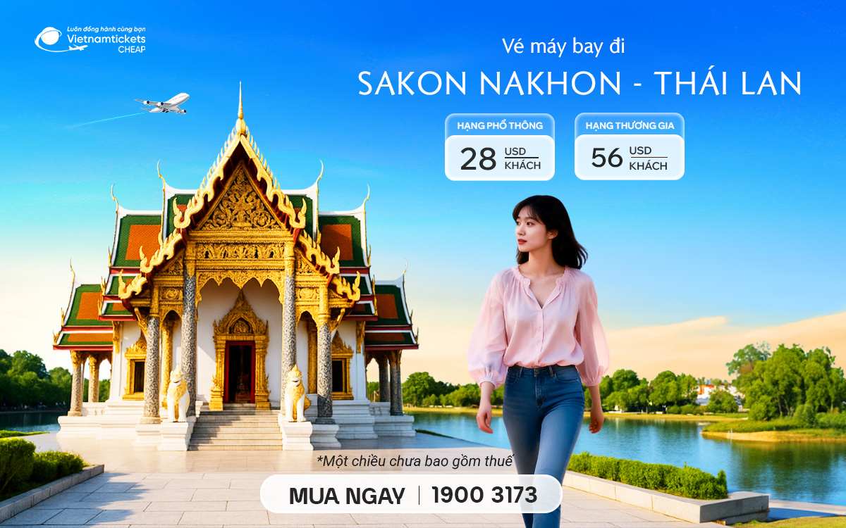Vé Máy Bay Đi Sakon Nakhon