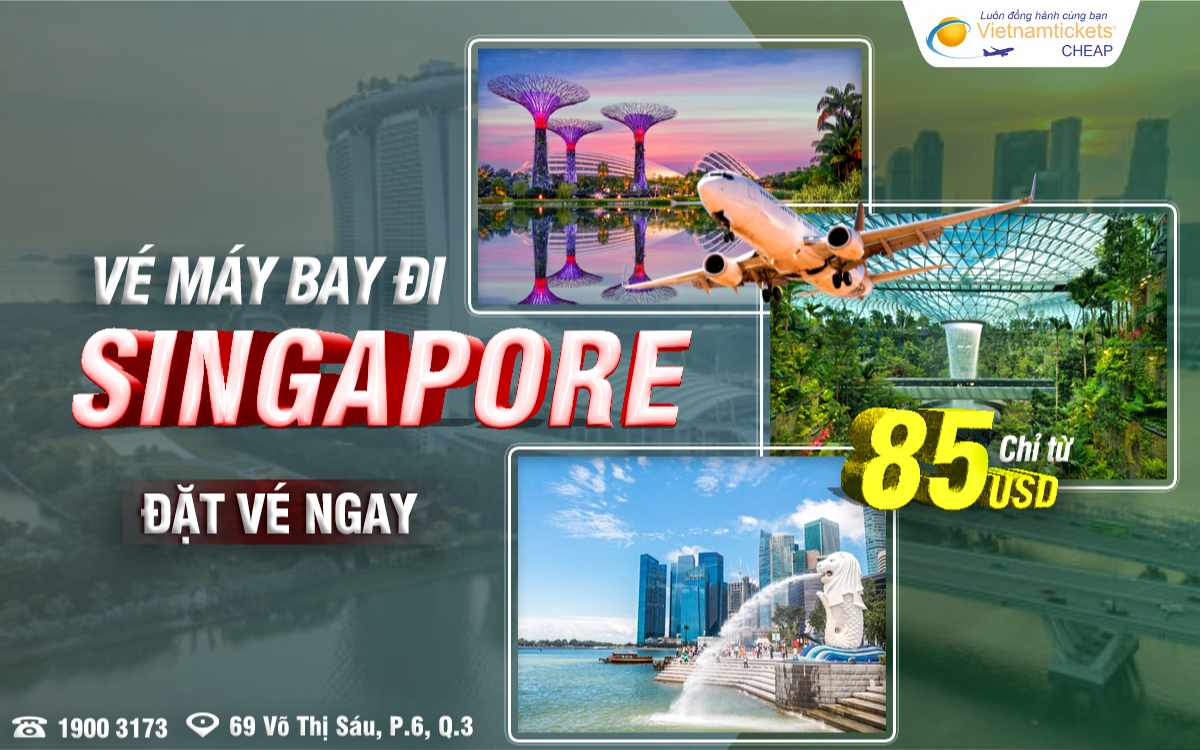 Vé máy bay đi Singapore