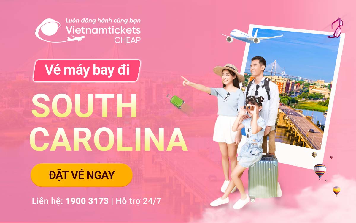 Vé đi South Carolina