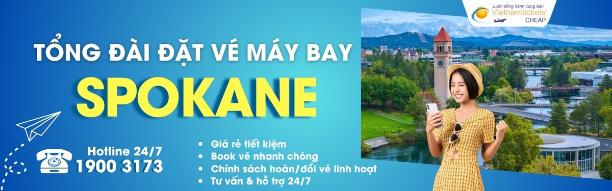 Đặt vé máy bay Spokane giá rẻ