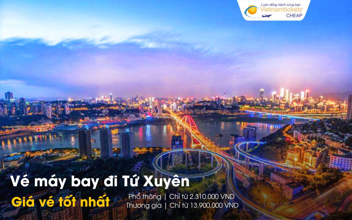 Giá vé máy bay đi Tứ Xuyên