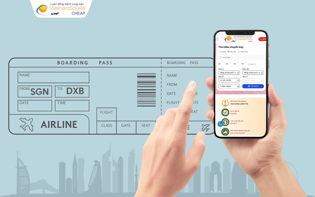 Đặt vé máy bay đi UAE sớm