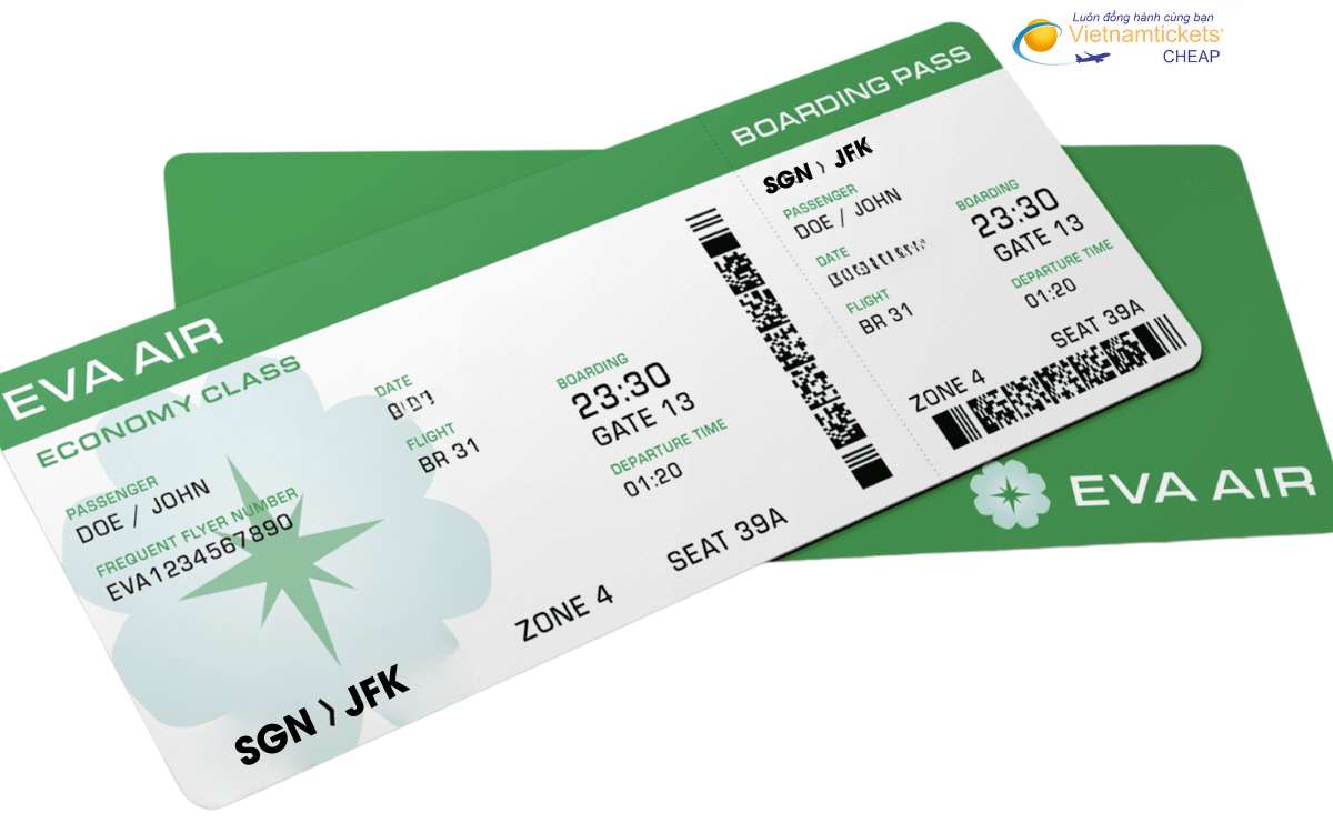 Đặt vé máy bay Eva Air đi Mỹ sớm