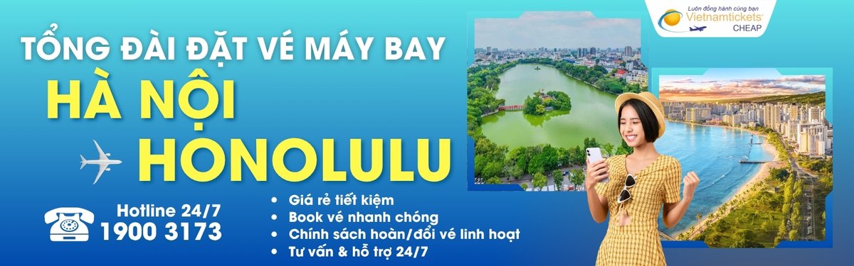 Đặt vé máy bay Hà Nội Honolulu giá rẻ