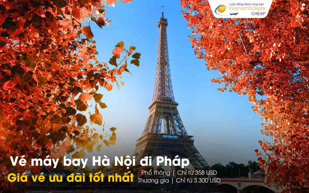 Giá vé máy bay Hà Nội đi Pháp