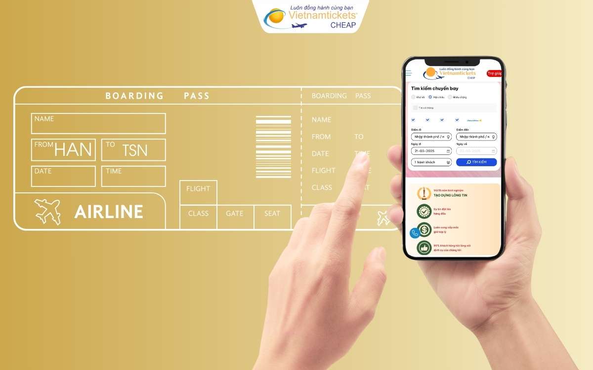Đặt vé máy bay Hà Nội Thiên Tân sớm