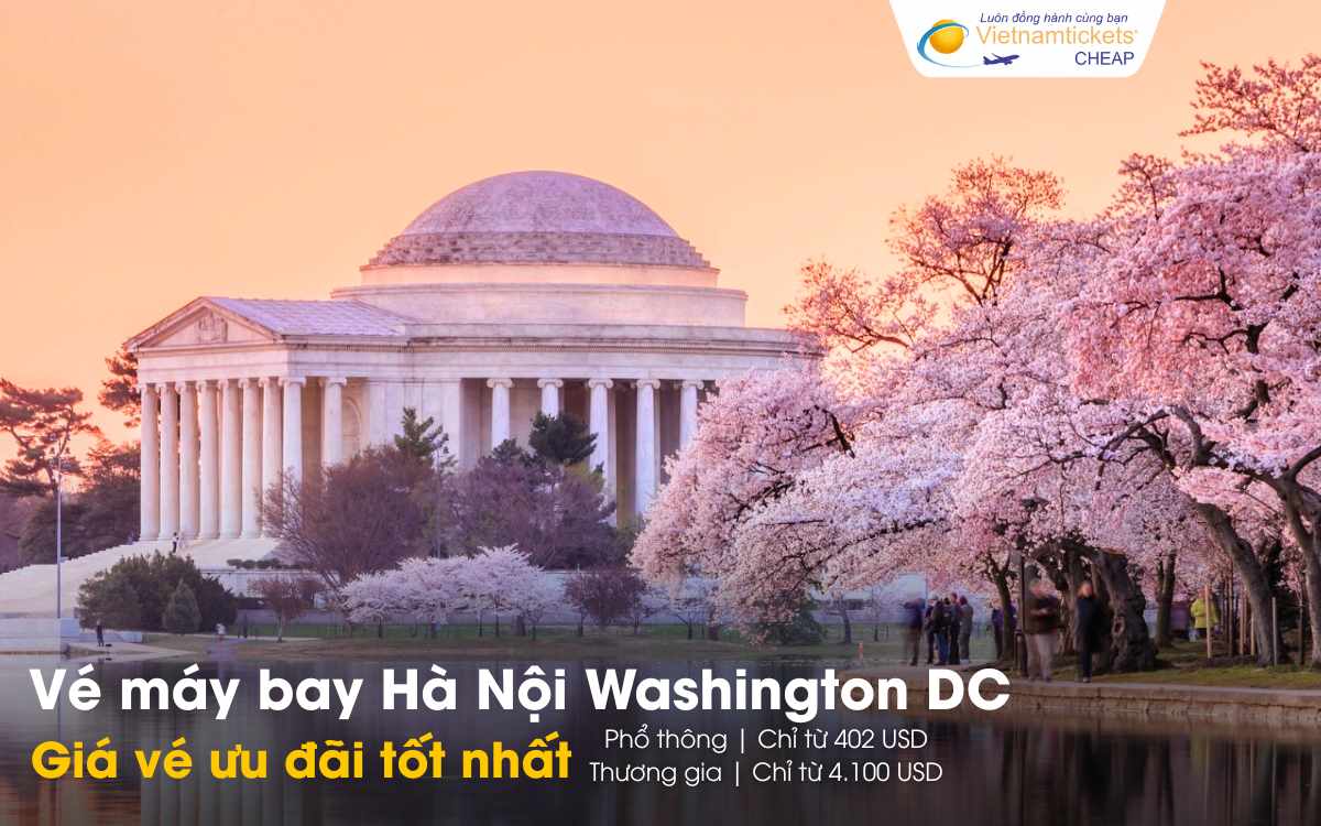 Giá vé máy bay Hà Nội Washington DC