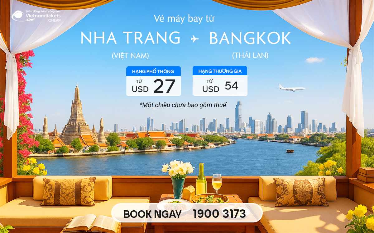 Vé Máy Bay Nha Trang Bangkok