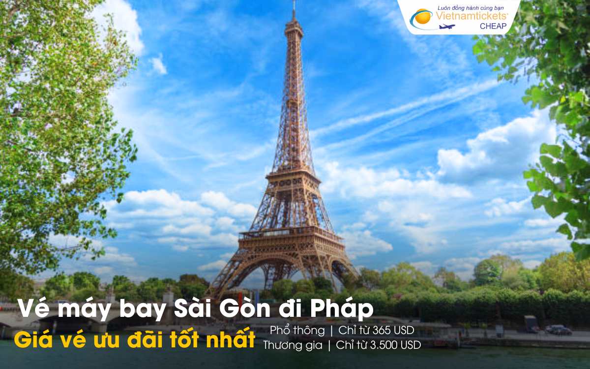 Giá vé máy bay Sài Gòn đi Pháp