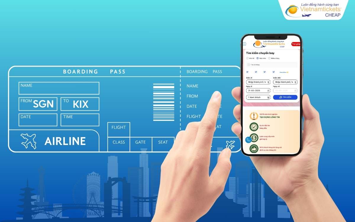 Đặt vé máy bay Sài Gòn Osaka sớm