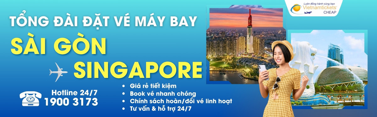 Đặt vé máy bay Sài Gòn Singapore giá rẻ