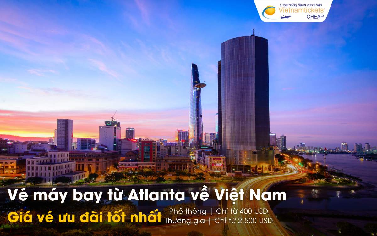 Giá vé máy bay Atlanta về Việt Nam