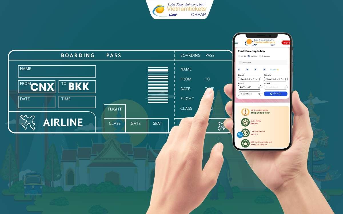 Đặt vé máy bay từ Chiang Mai đi Bangkok sớm