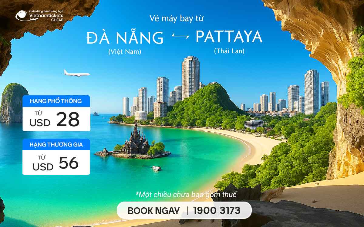Vé Máy Bay Từ Đà Nẵng Đi Pattaya