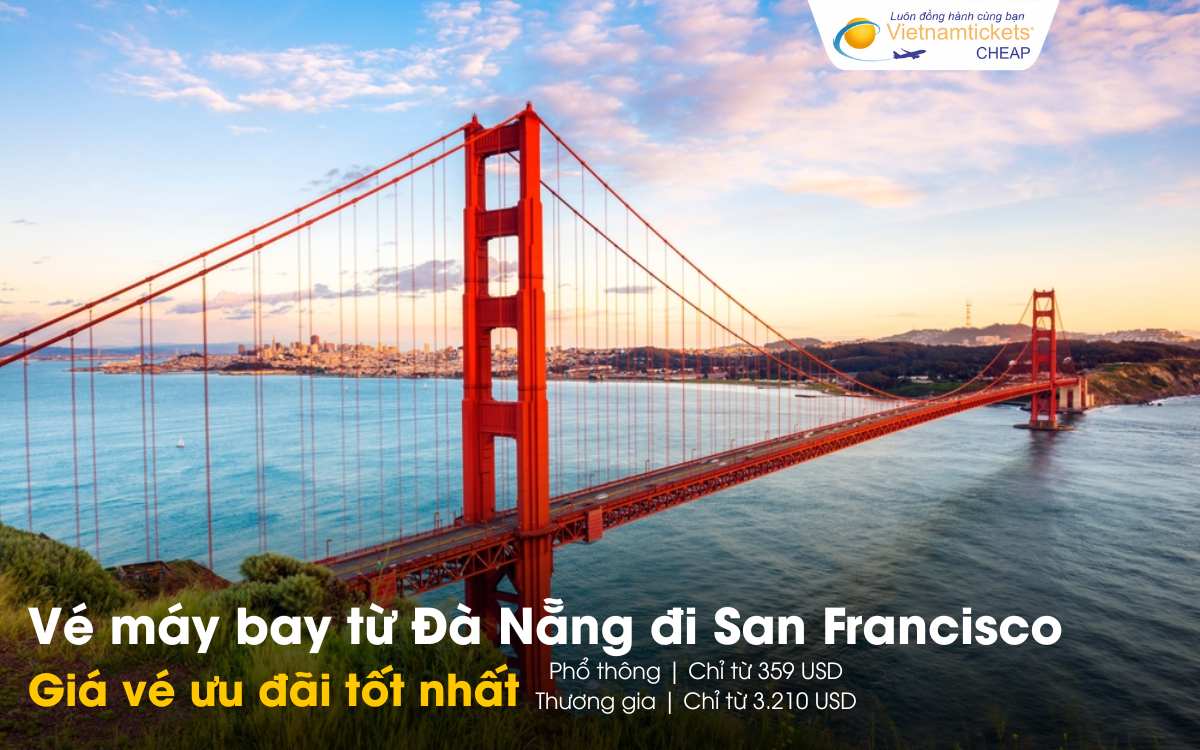 Giá vé máy bay từ Đà Nẵng đi San Francisco