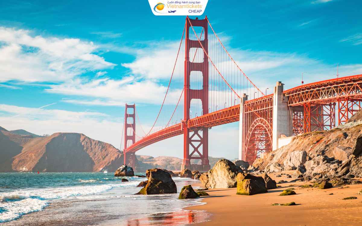 Cầu Cổng Vàng địa điểm du lịch Mỹ