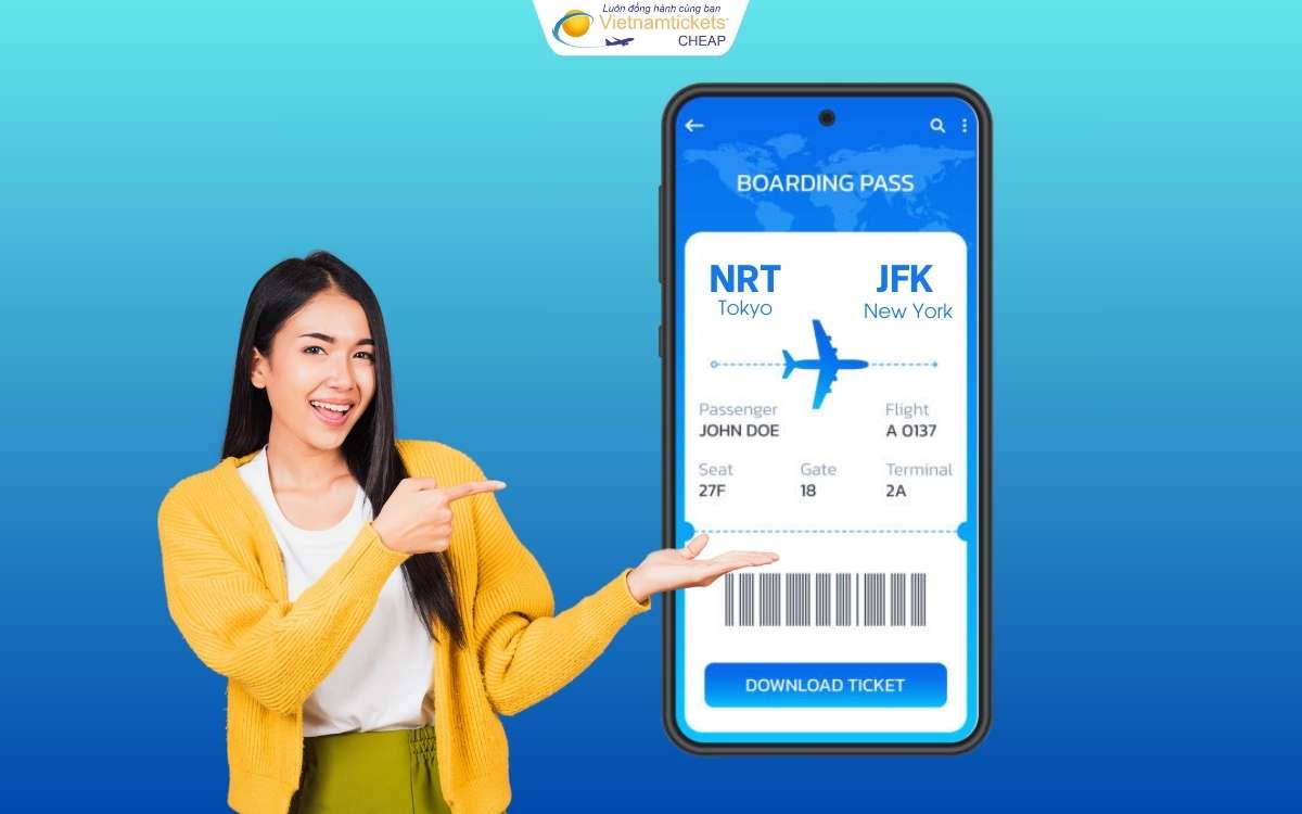 Kiểm tra vé máy bay trước khi bay