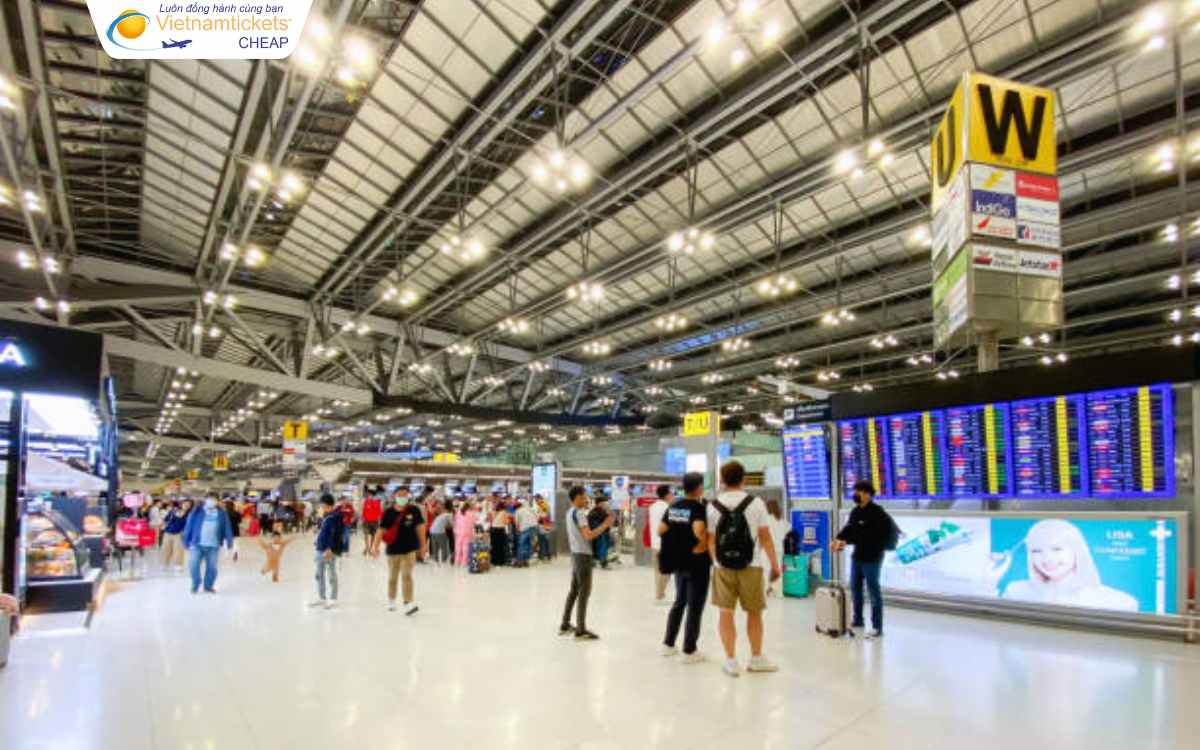 Sân bay Suvarnabhumi điểm đến tại Bangkok