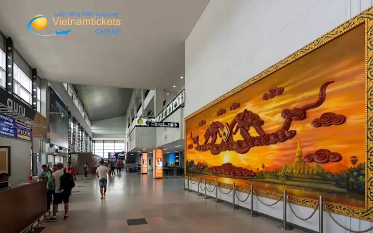 Sân bay Wattay (VTE) điểm kết thúc chuyến bay