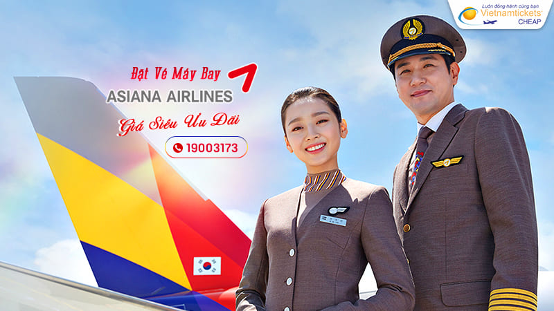 bảng giá vé máy bay hãng Asiana Airlines quốc tế
