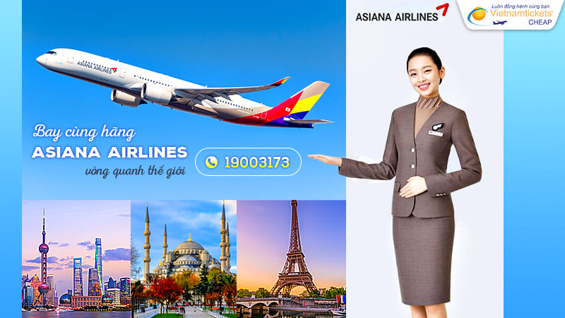 cập nhật mạng lưới đường bay của Asiana Airlines