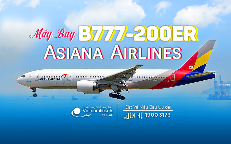 Dòng máy bay B777 200ER Asiana Airlines