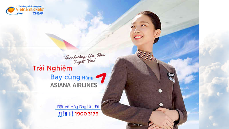 đặt vé máy bay giá rẻ Asiana Airlines