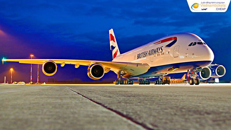 hãng British Airways biểu tượng hàng không Anh Quốc